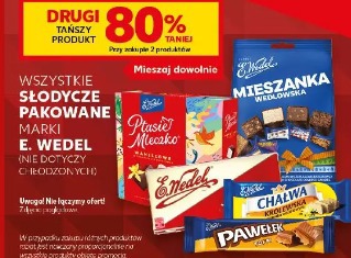 Słodycze pakowane E. Wedel