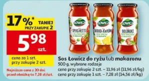 Sos Łowicz do ryżu lub makaronu