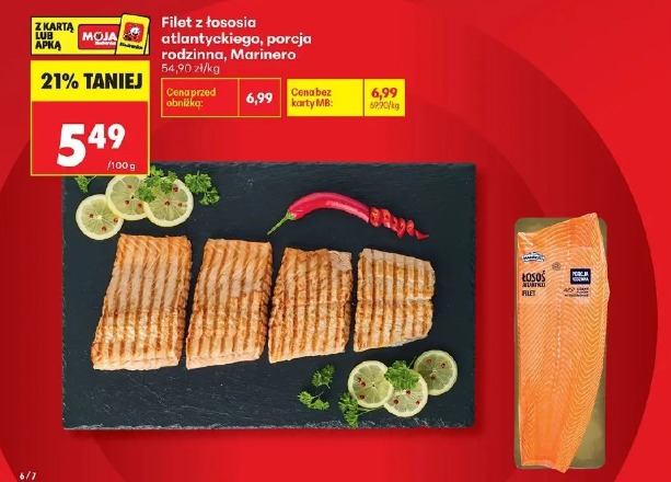 Filet z łososia atlantyckiego, porcja rodzinna Marinero