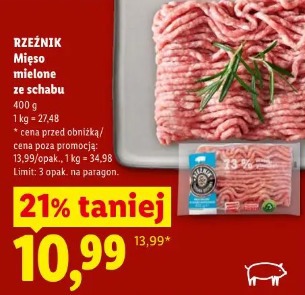 Rzeźnik Mięso mielone ze schabu