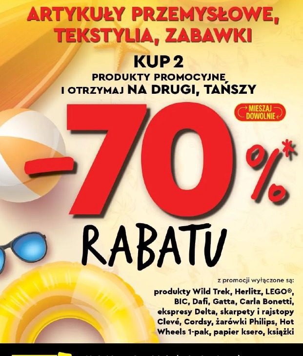 Artykuły przemysłowe, tekstylia, zabawki