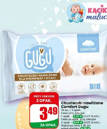 Chusteczki nawilżane Comfort Gugu