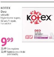 Kotex Deo wkładki higieniczne super