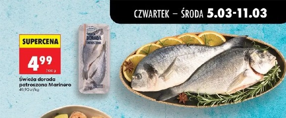 Świeża dorada patroszona Marinero