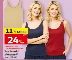 Top damski z lurexem