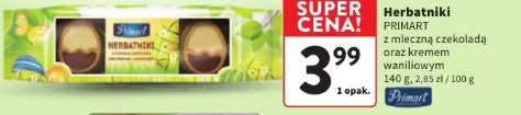 Herbatniki PRIMART z mleczną czekoladą oraz kremem waniliowym