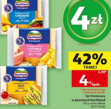 Ser kremowy w plastrach Hochland