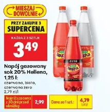Napój gazowany sok 20% Hellena, 1,25 l