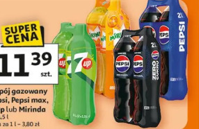 Napój gazowany Pepsi, Pepsi max, 7 Up lub Mirinda