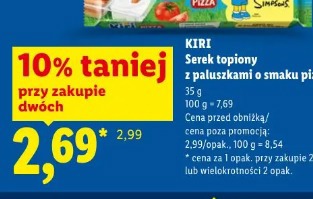 Kiri Serek topiony z paluszkami o smaku pizzy