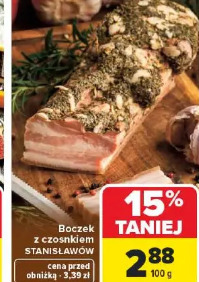 Boczek z czosnkiem Stanisławów