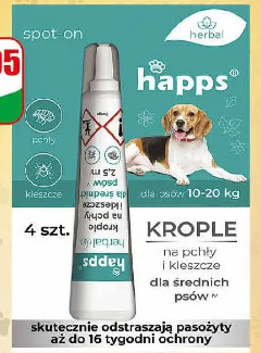 Krople dla zwierząt na pchły i kleszcze Happs