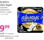 Always Ultra Night podpaski higieniczne