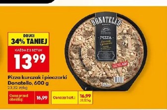 Pizza kurczak i pieczarki Donatello