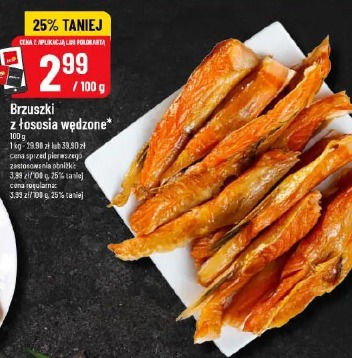 Brzuszki z łososia wędzone
