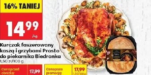 Kurczak faszerowany kaszą i grzybami Prosto do piekarnika Biedronka