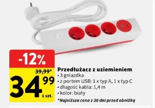 Przedłużacz z uziemieniem