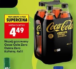 Napój gazowany Coca-Cola Zero Cukru Zero Kofeiny
