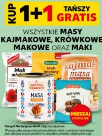 Masy kajmakowe, krówkowe, makowe oraz maki