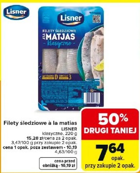 Filety śledziowe à la matjas Lisner