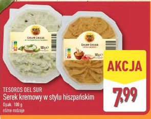 Tesoros Del Sur Serek kremowy w stylu hiszpańskim