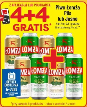 Piwo Łomża Pils lub Jasne