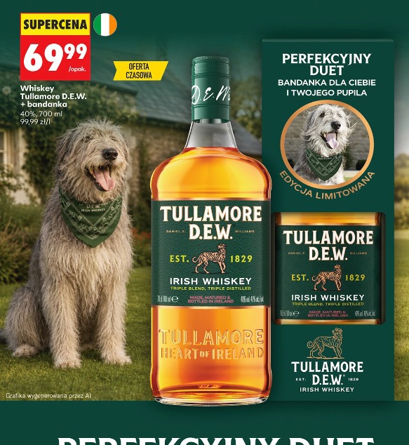 Whiskey Tullamore D.E.W. + bandanka