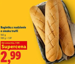 Bagietka z nadzienie o smaku trufli