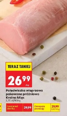 Polędwiczka wieprzowa pakowana próżniowo Kraina Mięs