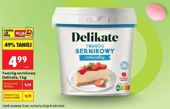 Twaróg sernikowy Delikate, 1 kg