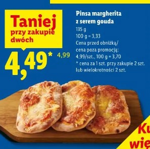 Pinsa margherita z serem gouda
