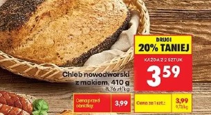 Chleb nowodworski z makiem