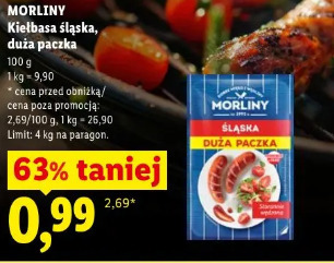 Morliny Kiełbasa śląska, duża paczka