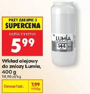 Wkład olejowy do zniczy Lumia