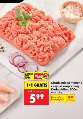 Chude mięso mielone z szynki wieprzowej Kraina Mięs