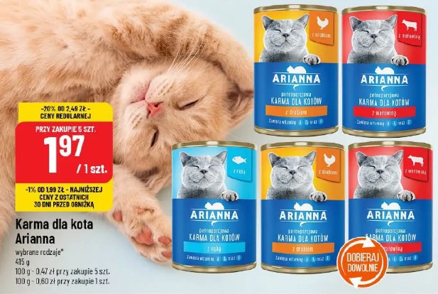 Karma dla kota Arianna