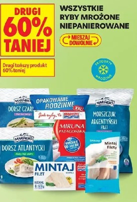 Wszystkie ryby mrożone niepanierowane