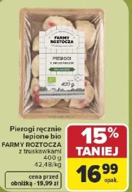 Farmy Roztocza pierogi ręcznie lepione bio z truskawkami