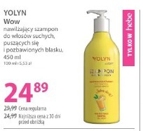 Yolyn Wow nawilżający szampon do włosów suchych, puszących się i pozbawionych blasku