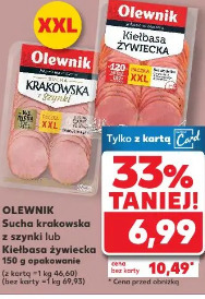 Olewnik Sucha krakowska z szynki lub Kiełbasa żywiecka