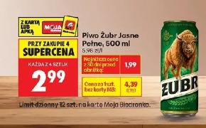 Piwo Żubr Jasne Pełne