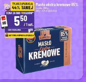 Masło ekstra kremowe 85% Lumiko