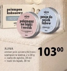 Auna zestaw psie sprawunki basic: szampon w kostce, pasta do zębów, maść do łapek