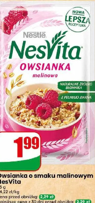 Owsianka o smaku malinowym NesVita
