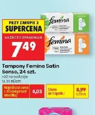 Tampony Femina Satin Senso, 24 szt.