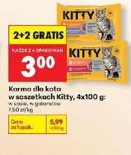 Karma dla kota w saszetkach Kitty, 4x100 g
