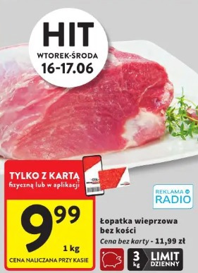 Łopatka wieprzowa bez kości