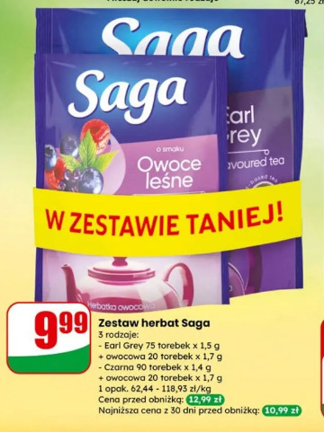 Zestaw herbat Saga