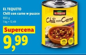 El Tequito Chili con carne w puszce