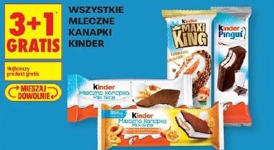 Wszystkie mleczne kanapki Kinder
